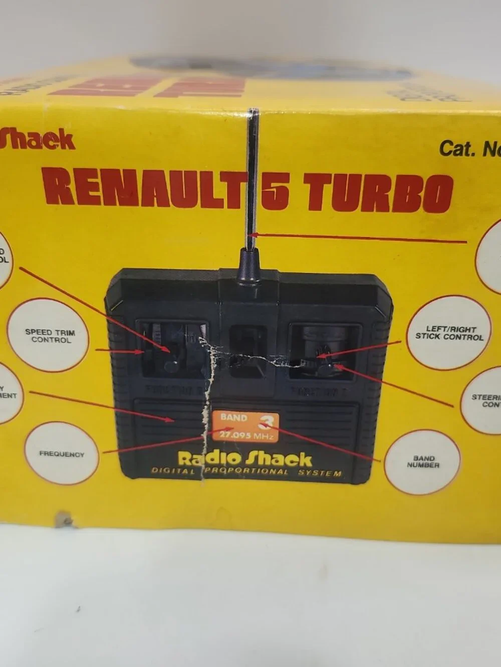 Vintage RC Tandy Renault 5 Turbo Radio Shack 1983 Working